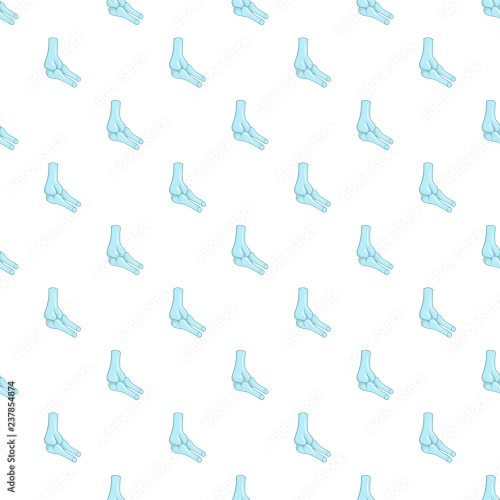 Poster bones pattern. cartoon illustration of bones vector pattern for web