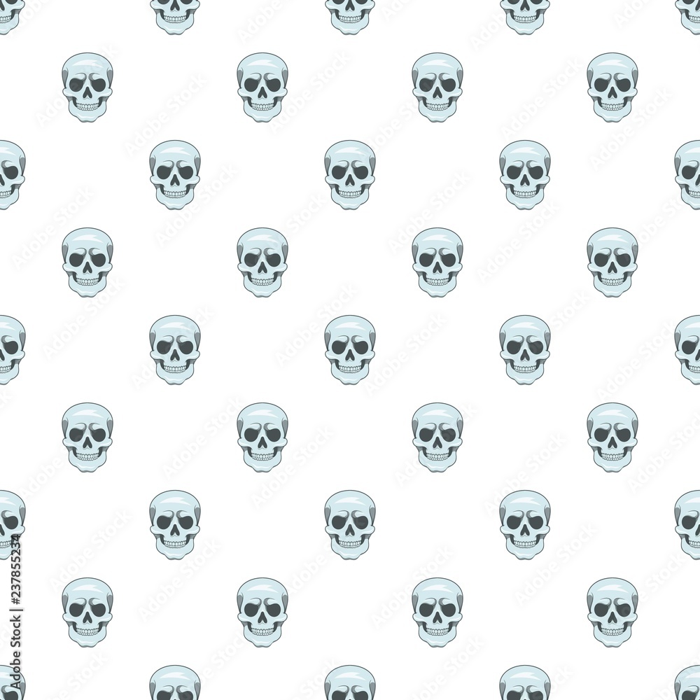 Aufkleber skull pattern. cartoon illustration of skull vector pattern for web