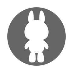 Bunny icon. Vector.