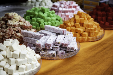Turkish delights in a market