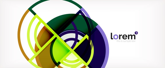 Modern geometric abstract background