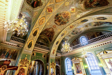 Interior of the Annunciation Cathedral of the Kazan Kremlin