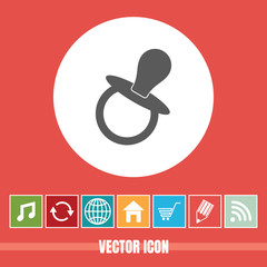 Very Useful Vector Icon Of Baby Soother with Bonus Icons. Very Useful For Mobile App, Software & Web.