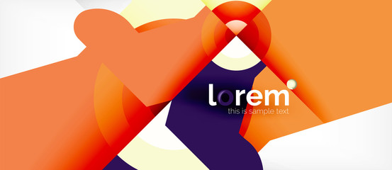 Abstract round elements composition background, organic design