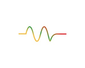 Sound waves vector illustration
