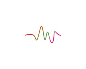 Sound waves vector illustration