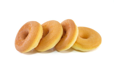 donuts cake isolated on white background.