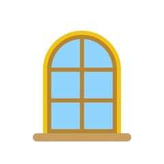Window vector, Christmas style flat style icon