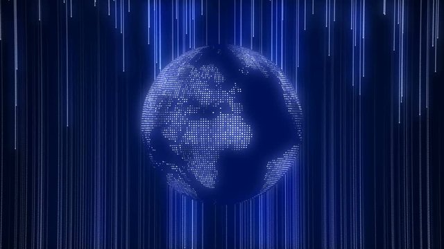 Global technology world map, flat Earth, globe worldmap icon, 3d rendering backgroung