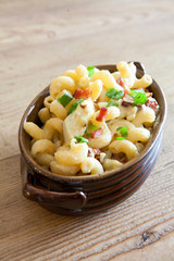 Baked Pasta with Cauiflower and Bacon