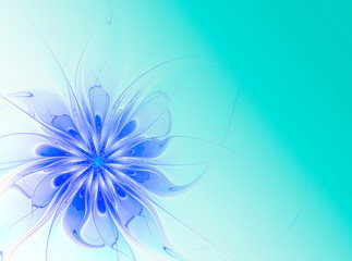 fractal flower pattern on a bright, bright background