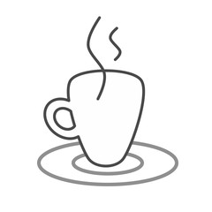 Coffe cup outline icon