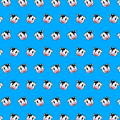 Cow - emoji pattern 05