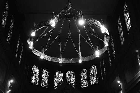 church chandelier