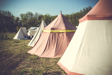 tent on the forest