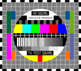 Fototapeta na wymiar No TV Signal Chanel Program Background Template, Design Vector Eps 10