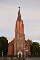 Fototapeta na wymiar hurch of Saint Anne in Liepaja, third largest town in Latvia