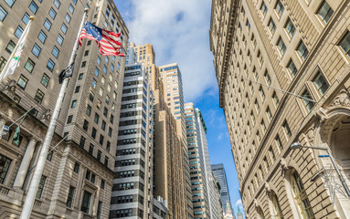 Fototapeta na wymiar New york skyscrapers in Manhattan
