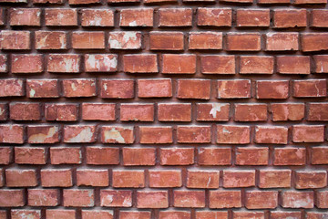 red old brick wall background