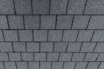 roof square gray tile oblique background perspective view symmetrical geometric pattern base