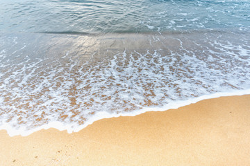 Surf Washing up on the Beach