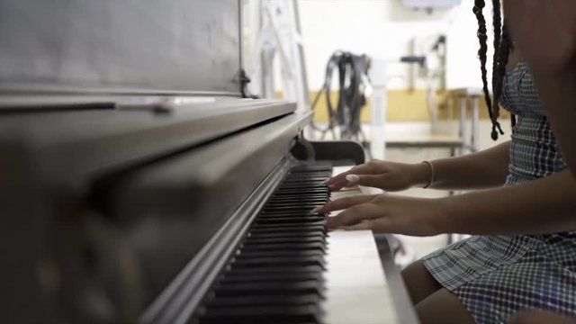 playing piano with friends
