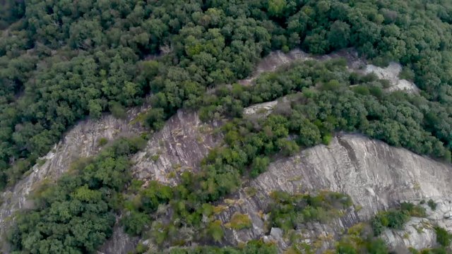 Drone footage flying over and around Yonah Mt. in Georgia.