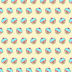 Cupcake - emoji pattern 23