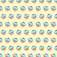 Cupcake - emoji pattern 41