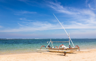 Traditional balinese boat