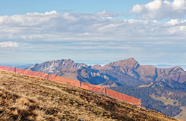 Views of west side of Churfirsten massif