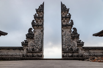 Ancient gates, Pura Lempuyang temple near Agung volcano, Bali island, Indonesia © umike_foto