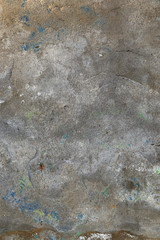 Abstract texture of an old multicolored cement wall for interior design. Copy space to add text.