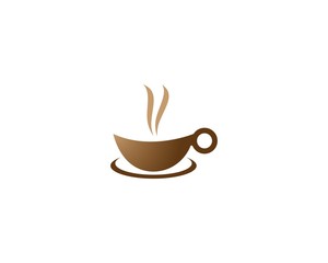 Coffee cup logo template