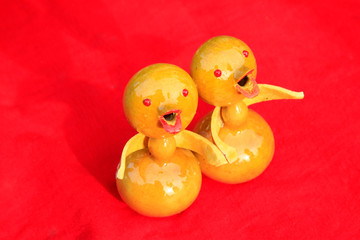 gourd crafts - penguin modelling