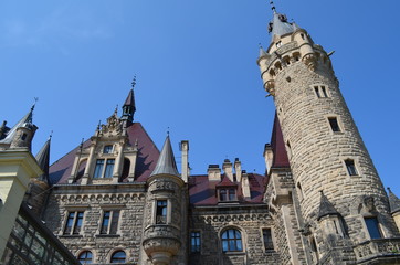 Zamek, Pałac w Mosznej, Opolszczyzna, Polska © Ewa