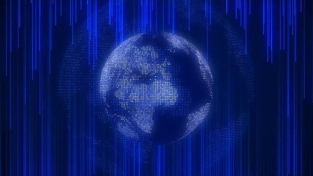 Global technology world map, flat Earth, globe worldmap icon, 3d rendering backgroung