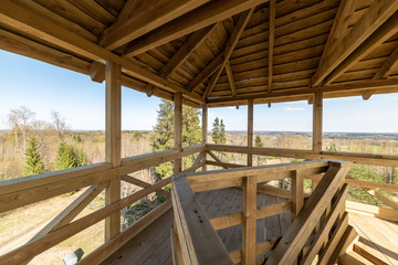 old wooden countryside house architecture details