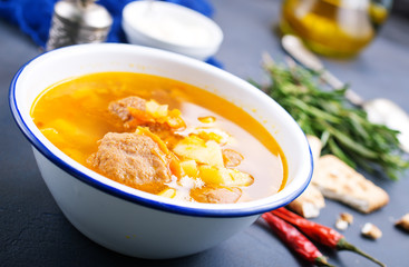 Soup in bowl