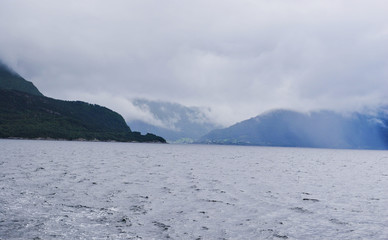 mountains and sea