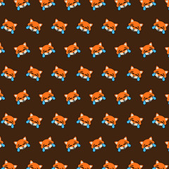 Fox - emoji pattern 03