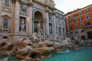 Trevi Fountain (Fontana di Trevi) in Rome, Italy