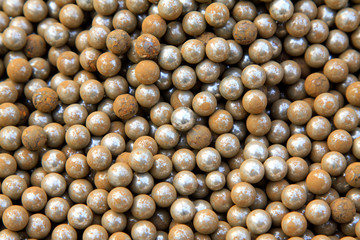 Oxidation rust metal ball