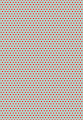 Obraz premium Teal and red small honeycomb seamless pattern