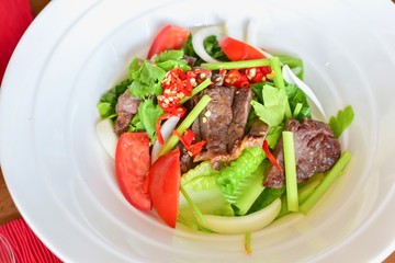 Healthy Thai-Style Grilled Pork Neck Salad