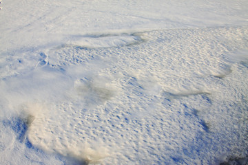 Winter scenery Snow texture
