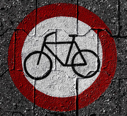 Fahrradfahren verboten