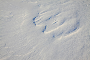 Winter scenery Snow texture