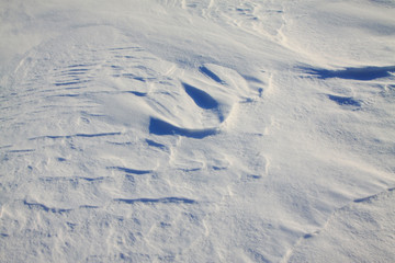 Winter scenery Snow texture