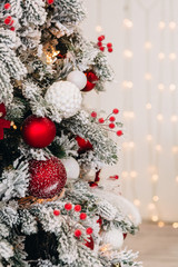 Obraz premium beautiful Christmas decorations and gifts under the Christmas tree